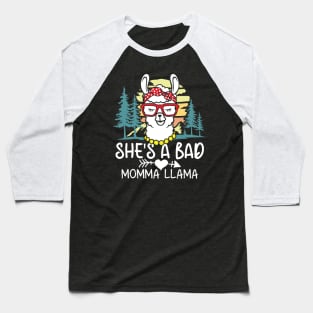 She's a bad Momma Llama Baseball T-Shirt